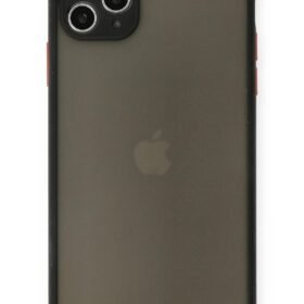 iPhone 11 Pro Max Kılıf Montreal Silikon Kapak - Siyah-(5796)