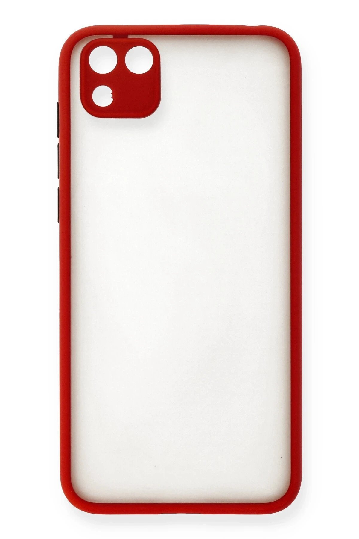 Huawei Y5P Kılıf Montreal Silikon Kapak - Kırmızı-(5796)