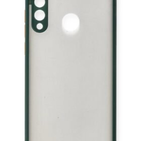 Huawei Y6P Kılıf Montreal Silikon Kapak - Yeşil-(5796)
