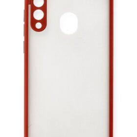 Huawei Y6P Kılıf Montreal Silikon Kapak - Kırmızı-(5796)