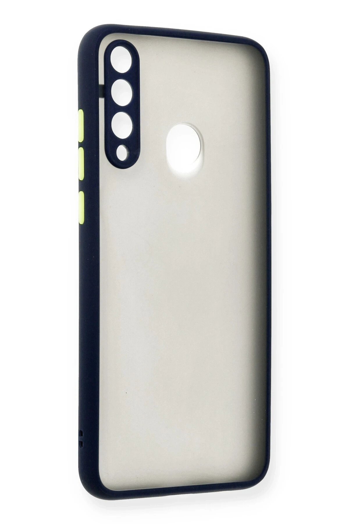 Huawei Y6P Kılıf Montreal Silikon Kapak - Lacivert-(5796) - Görsel 2