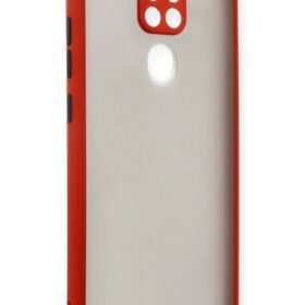 Xiaomi Redmi Note 9 Kılıf Montreal Silikon Kapak - Kırmızı-(5796)