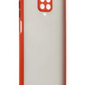 Xiaomi Redmi Note 9 Pro Kılıf Montreal Silikon Kapak - Kırmızı-(5796)