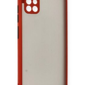 Samsung Galaxy A51 Kılıf Montreal Silikon Kapak - Kırmızı-(5796)