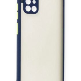 Samsung Galaxy A71 Kılıf Montreal Silikon Kapak - Lacivert-(5796)