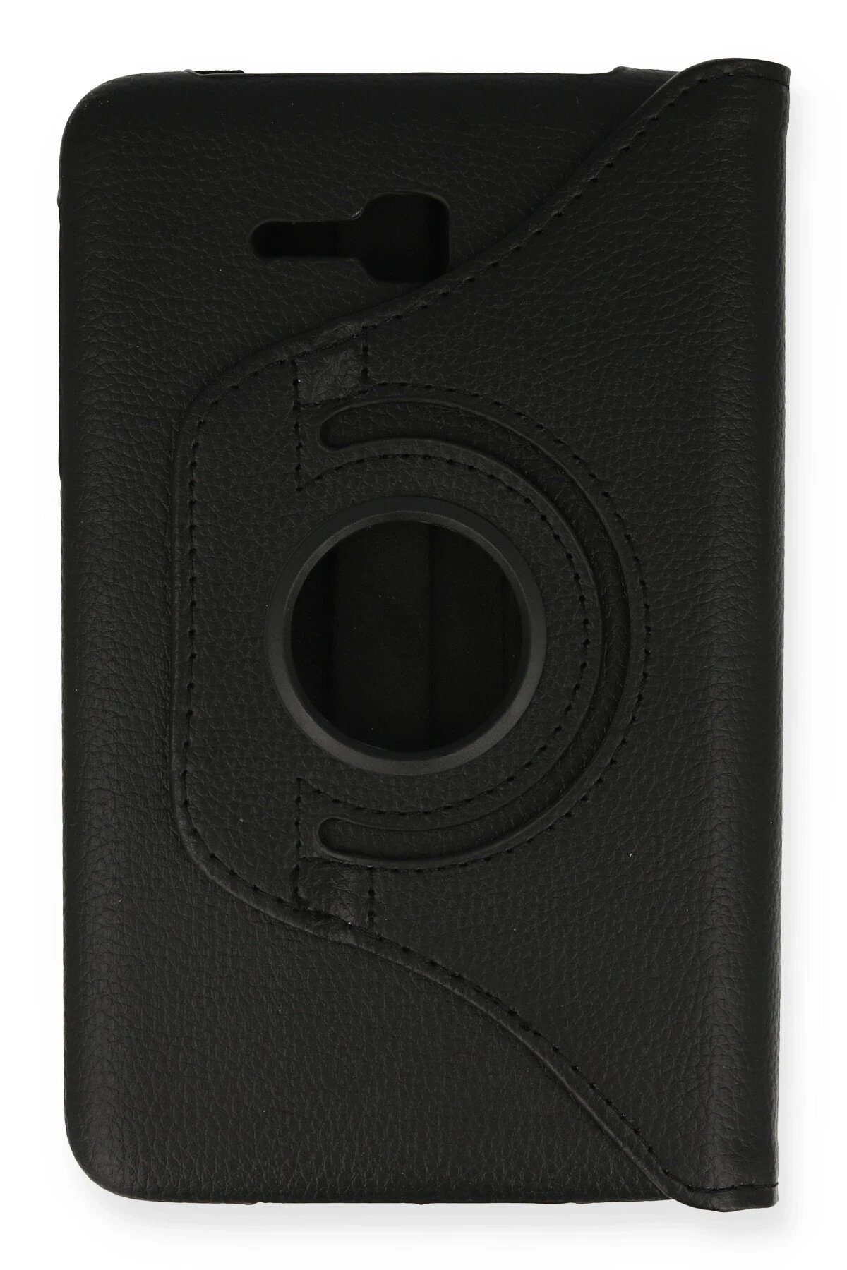 Samsung Galaxy T110 / T113 Tab 3 Lite 7 Kılıf 360 Tablet Deri Kılıf - Siyah-(5796) - Görsel 2