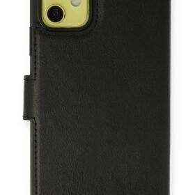 iPhone 12 Kılıf Trend S Plus Kapaklı Kılıf - Siyah-(5796)