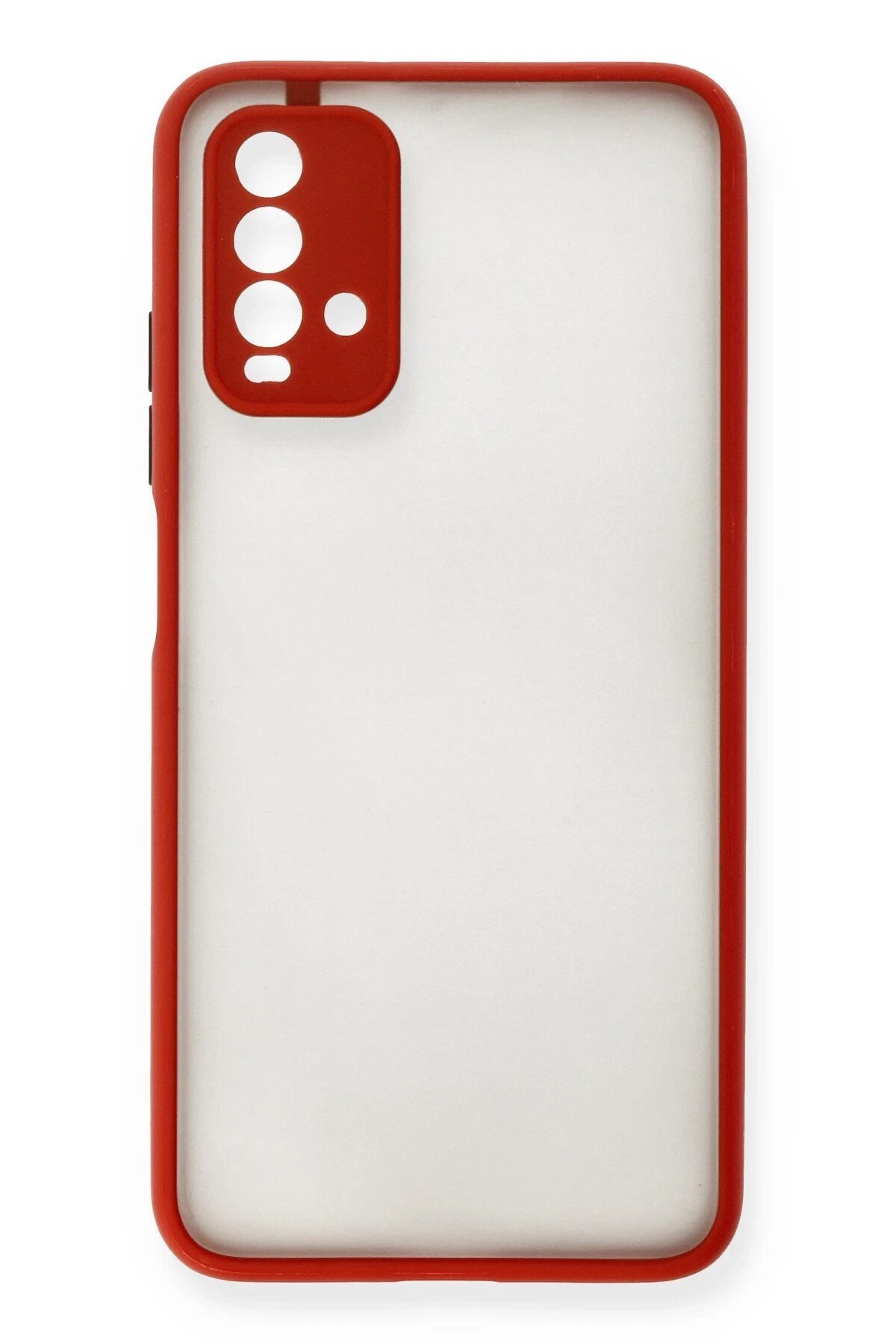 Xiaomi Redmi 9T Kılıf Montreal Silikon Kapak - Kırmızı-(5796)