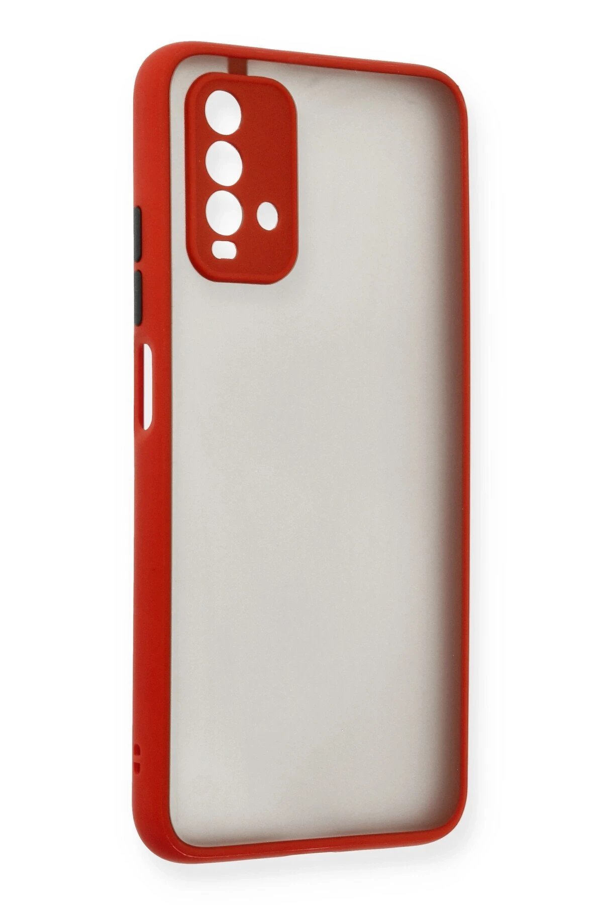 Xiaomi Redmi 9T Kılıf Montreal Silikon Kapak - Kırmızı-(5796) - Görsel 2