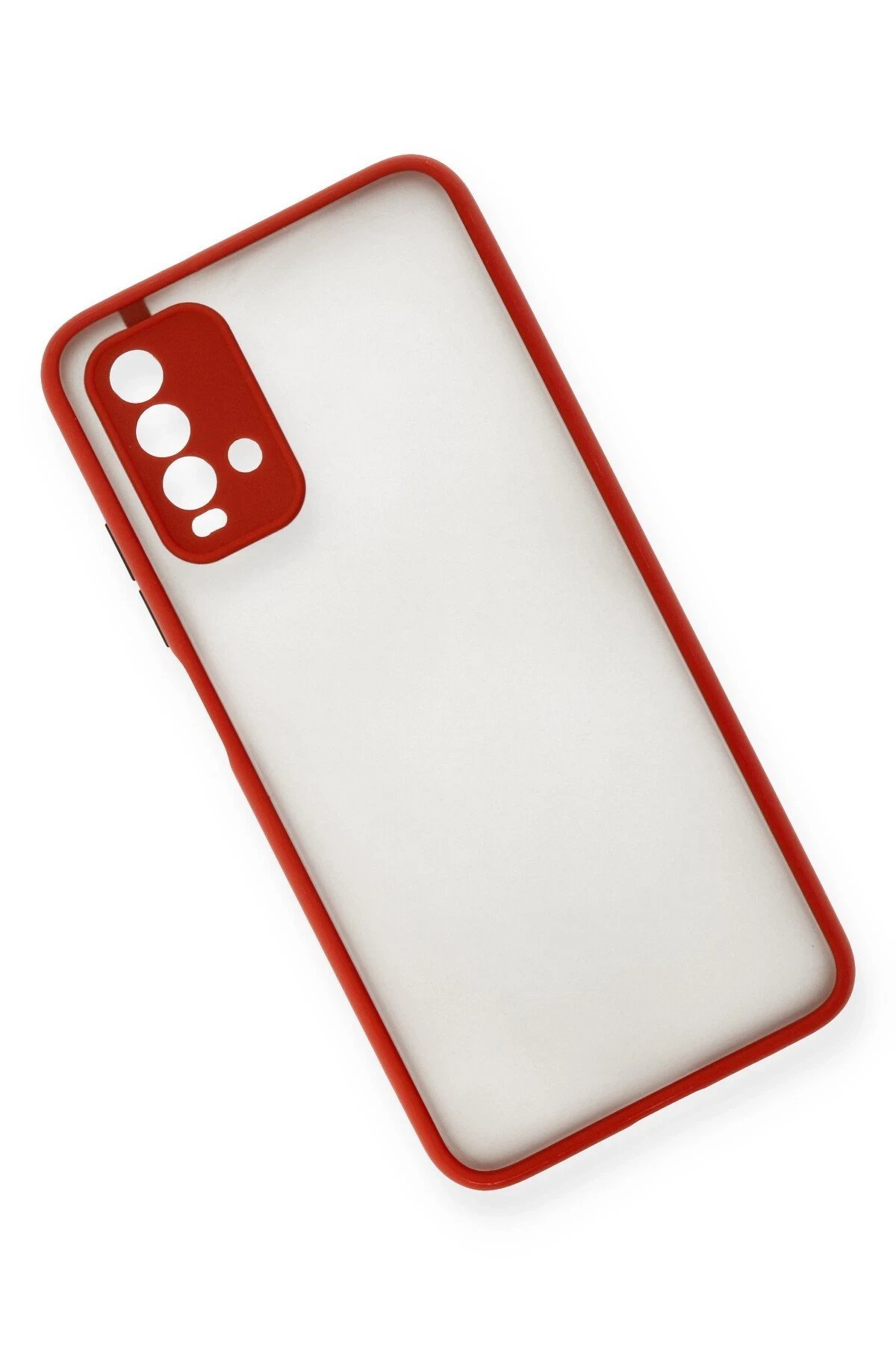 Xiaomi Redmi 9T Kılıf Montreal Silikon Kapak - Kırmızı-(5796) - Görsel 3