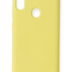 Samsung Galaxy A11 Kılıf Nano içi Kadife Silikon - Sarı-(5796)