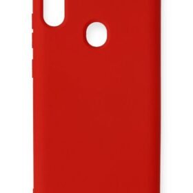 Samsung Galaxy A11 Kılıf Nano içi Kadife Silikon - Kırmızı-(5796)