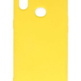 Samsung Galaxy A10S Kılıf Nano içi Kadife Silikon - Sarı-(5796)