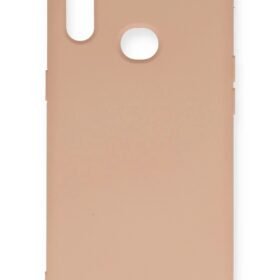 Samsung Galaxy A10S Kılıf Nano içi Kadife Silikon - Pudra-(5796)