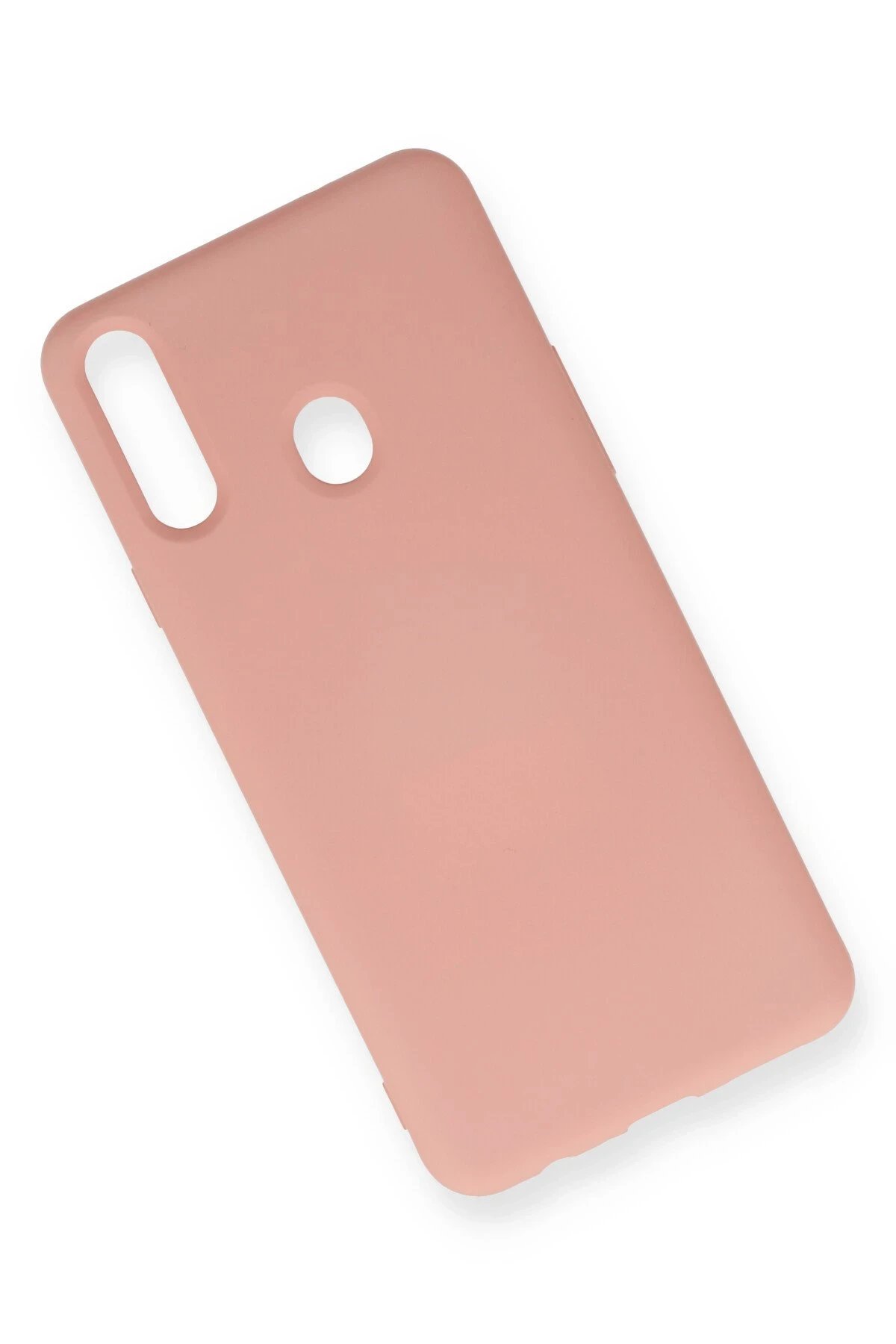 Samsung Galaxy A20S Kılıf Nano içi Kadife Silikon - Pudra-(5796) - Görsel 2