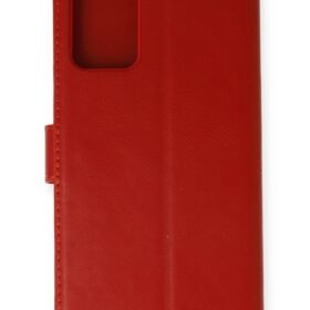 Samsung Galaxy Note 20 Kılıf Trend S Plus Kapaklı Kılıf - Kırmızı-(5796)