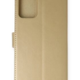 Samsung Galaxy Note 20 Kılıf Trend S Plus Kapaklı Kılıf - Gold-(5796)