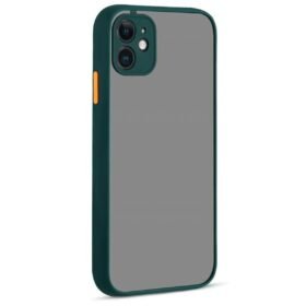 iPhone 12 Kılıf Montreal Silikon Kapak - Yeşil-(5796)