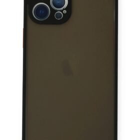iPhone 12 Pro Kılıf Montreal Silikon Kapak - Siyah-(5796)