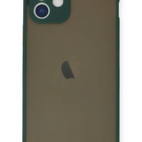 iPhone 12 Mini Kılıf Montreal Silikon Kapak - Yeşil-(5796)