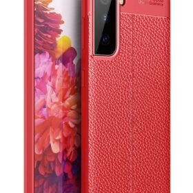 Samsung Galaxy S21 Kılıf Auto Focus Kapak - Kırmızı-(5796)