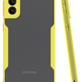 Samsung Galaxy S21 Plus Kılıf Platin Silikon - Sarı-(5796)