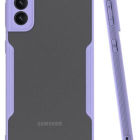 Samsung Galaxy S21 Plus Kılıf Platin Silikon - Lila-(5796)