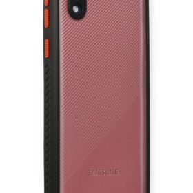 Samsung Galaxy A01 Core Kılıf Miami Şeffaf Silikon - Siyah-(5796)