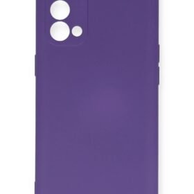 Oppo Reno 5 Pro Kılıf Nano içi Kadife Silikon - Mor-(5796)