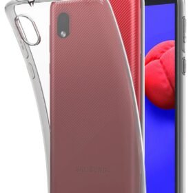 Samsung Galaxy A01 Core Kılıf Lüx Şeffaf Silikon-(5796)