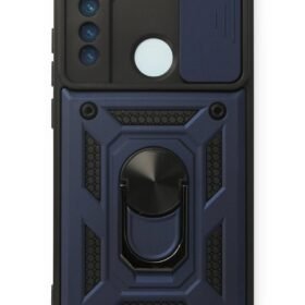 Xiaomi Redmi Note 8 Kılıf Pars Lens Yüzüklü Silikon - Lacivert-(5796)