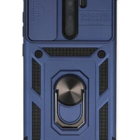 Xiaomi Redmi Note 8 Pro Kılıf Pars Lens Yüzüklü Silikon - Lacivert-(5796)
