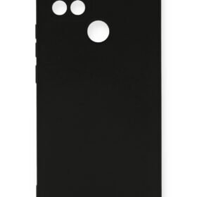 Oppo A15 Kılıf Nano içi Kadife Silikon - Siyah-(5796)