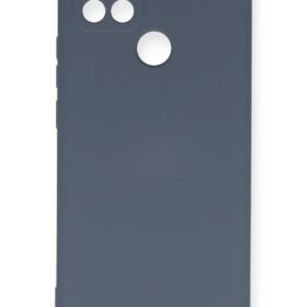 Oppo A15 Kılıf Nano içi Kadife Silikon - Gri-(5796)