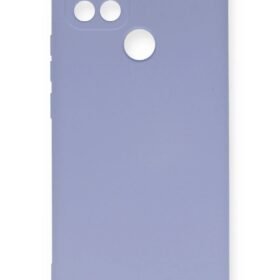 Oppo A15 Kılıf Nano içi Kadife Silikon - Lila-(5796)