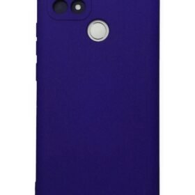 Oppo A15 Kılıf Nano içi Kadife Silikon - Mor-(5796)