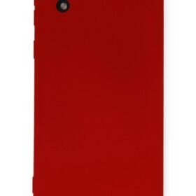 Samsung Galaxy A01 Core Kılıf Nano içi Kadife Silikon - Kırmızı-(5796)