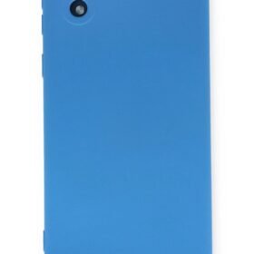 Samsung Galaxy A01 Core Kılıf Nano içi Kadife Silikon - Mavi-(5796)