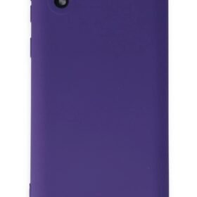 Samsung Galaxy A01 Core Kılıf Nano içi Kadife Silikon - Mor-(5796)