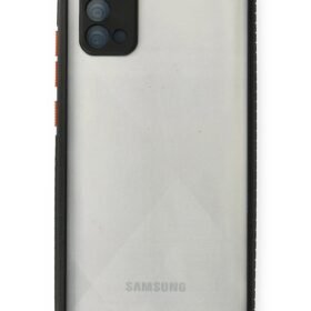Samsung Galaxy A02S Kılıf Miami Şeffaf Silikon - Siyah-(5796)