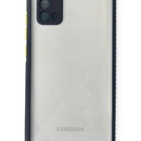 Samsung Galaxy A02S Kılıf Miami Şeffaf Silikon - Lacivert-(5796)