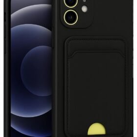 iPhone 11 Kılıf Kelvin Kartvizitli Silikon - Siyah-(5796)