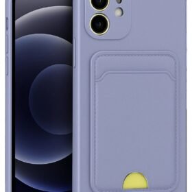 iPhone 11 Kılıf Kelvin Kartvizitli Silikon - Lila-(5796)