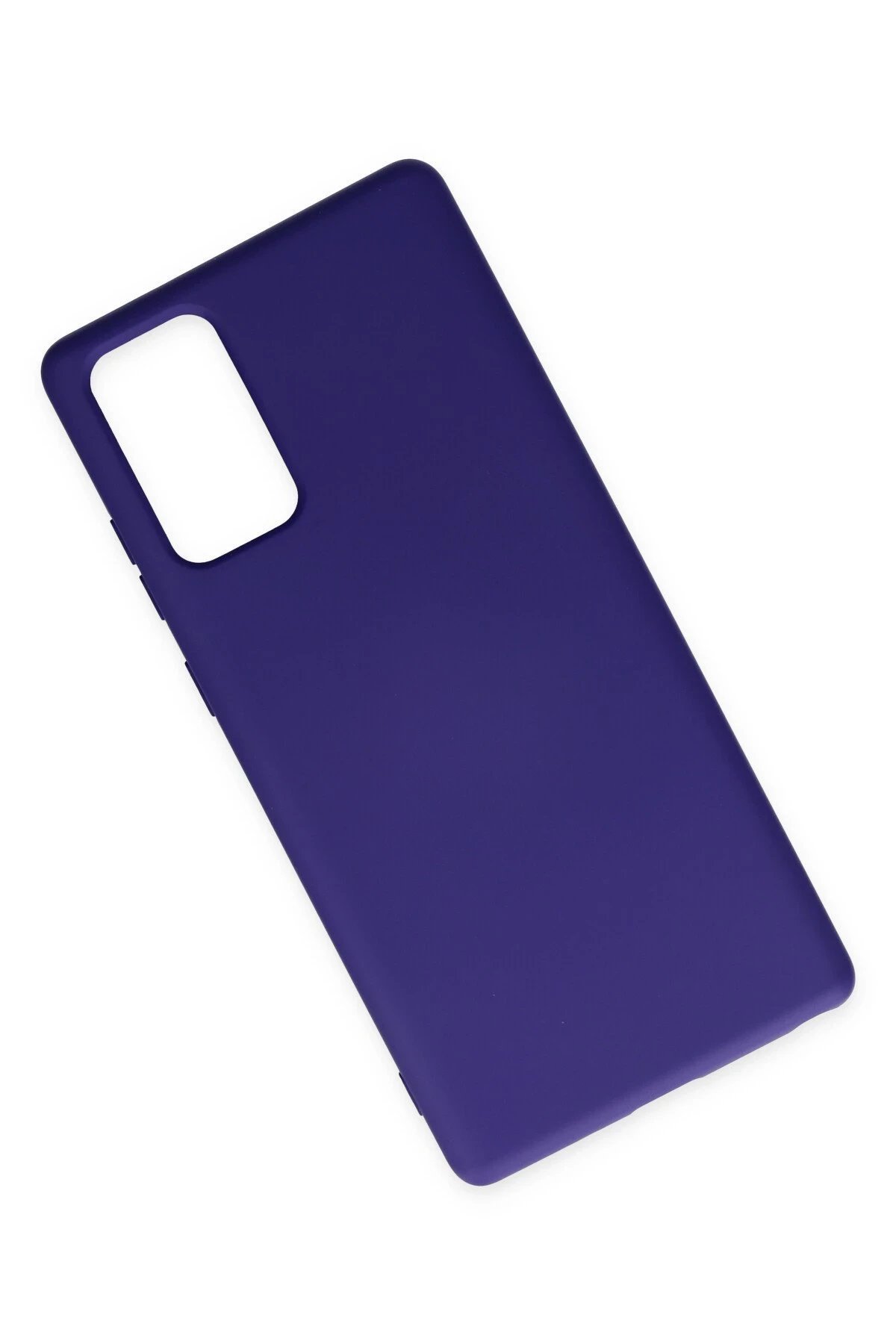 Samsung Galaxy Note 20 Kılıf Nano içi Kadife Silikon - Mor-(5796) - Görsel 3
