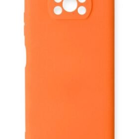 Xiaomi Pocophone X3 Kılıf Nano içi Kadife Silikon - Turuncu-(5796)