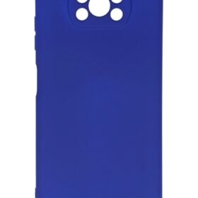 Xiaomi Pocophone X3 Kılıf Nano içi Kadife Silikon - Lacivert-(5796)