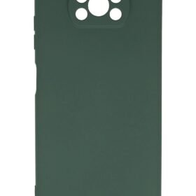 Xiaomi Pocophone X3 Kılıf Nano içi Kadife Silikon - Koyu Yeşil-(5796)