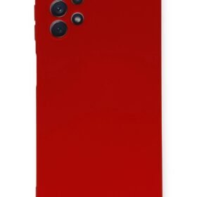 Samsung Galaxy A52 Kılıf Nano içi Kadife Silikon - Kırmızı-(5796)