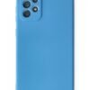 Samsung Galaxy A72 Kılıf Nano içi Kadife Silikon - Mavi-(5796)