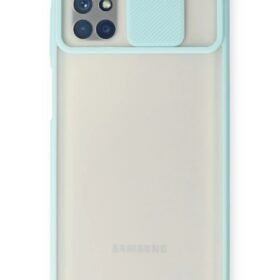 Samsung Galaxy M51 Kılıf Palm Buzlu Kamera Sürgülü Silikon uaz-(5796)